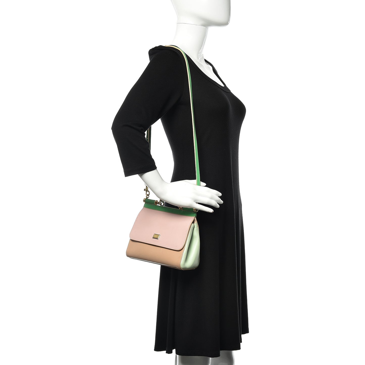 Dauphine Mini Miss Sicily Satchel Pink Green