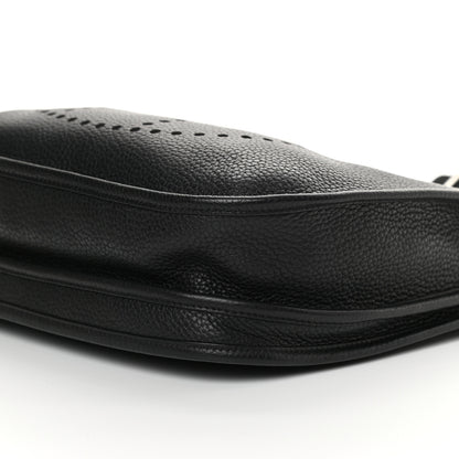 Hermes Taurillon Clemence Evelyne III PM Black 10 of 12