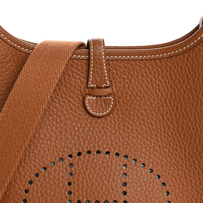Hermes Taurillon Clemence Evelyne TPM Gold 8 of 13