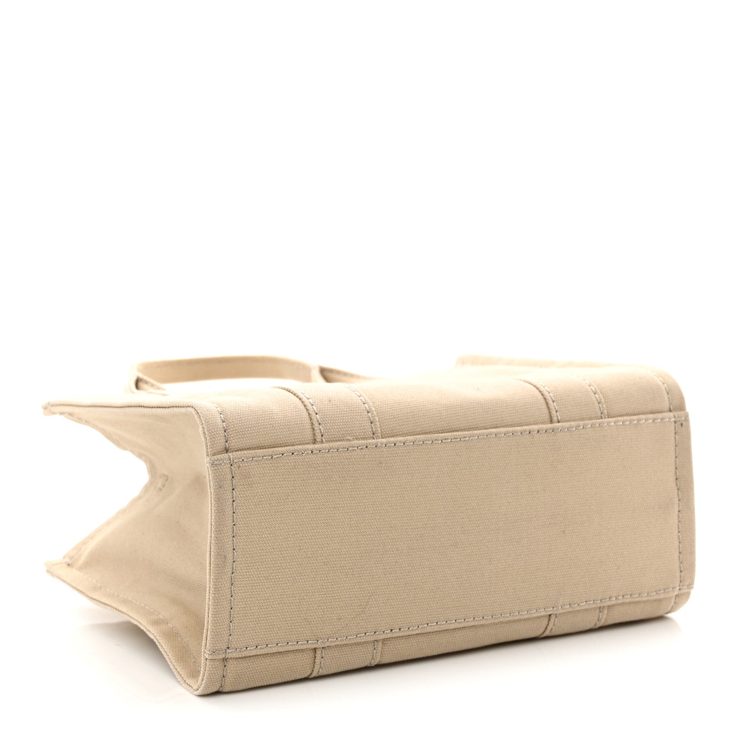 Marc Jacobs Cotton Canvas Colorblock Small The Traveler Tote Bag Beige Multicolor 4 of 10