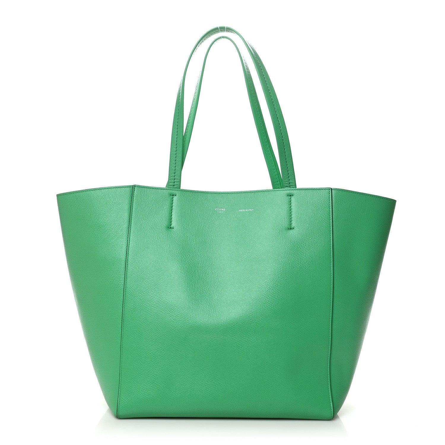 Celine Grained Calfskin Small Horizontal Cabas Phantom Mint 1 of 13
