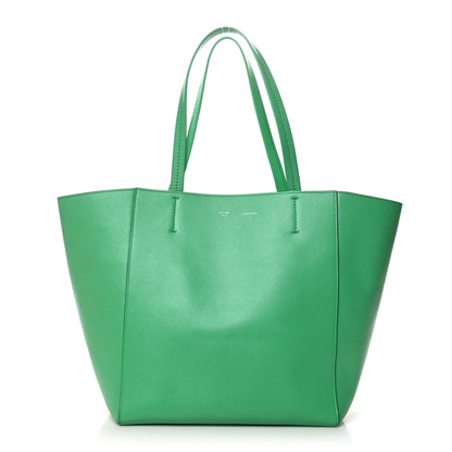 Celine Grained Calfskin Small Horizontal Cabas Phantom Mint 1 of 13