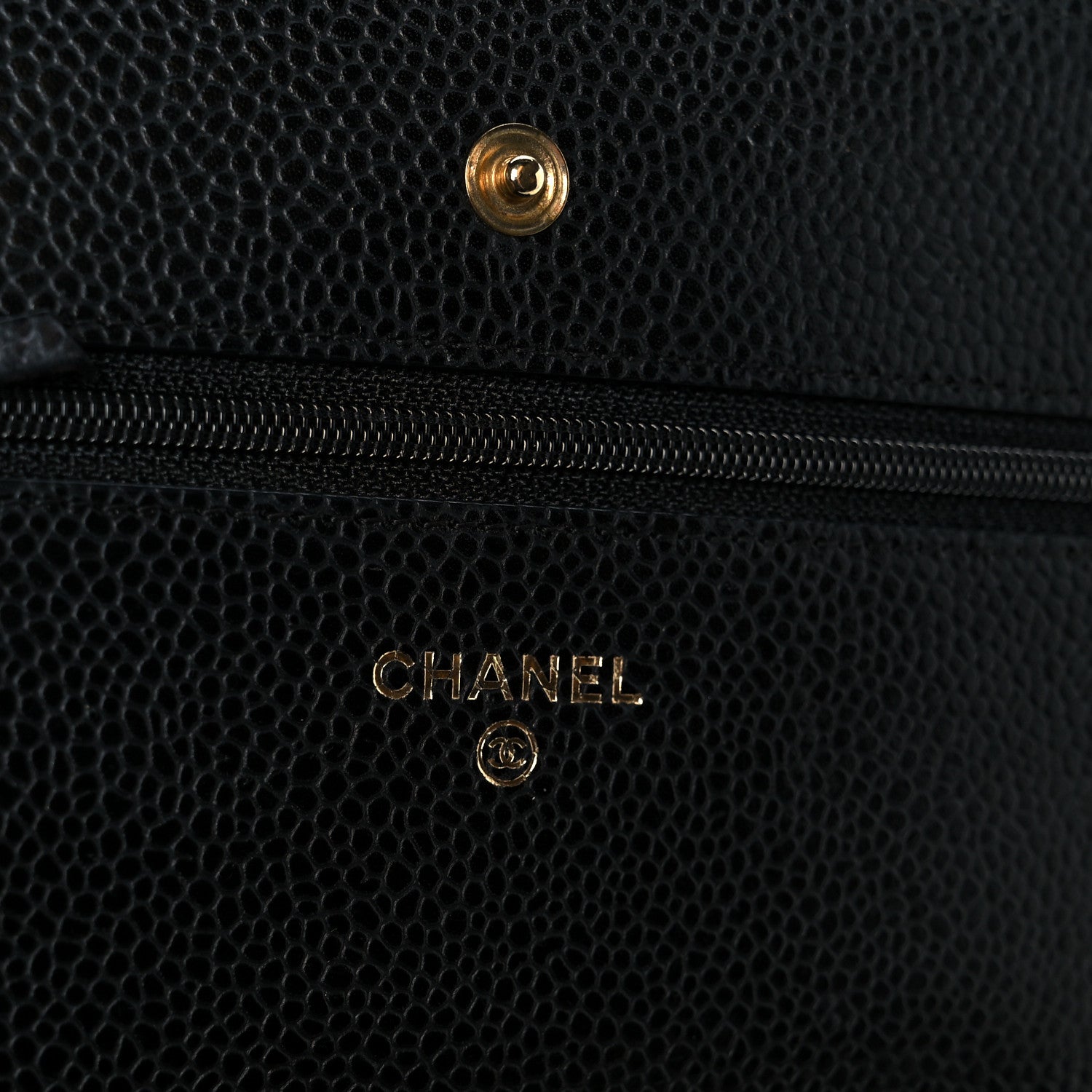 Chanel Caviar Quilted Wallet on Chain WOC Black 6 of 12