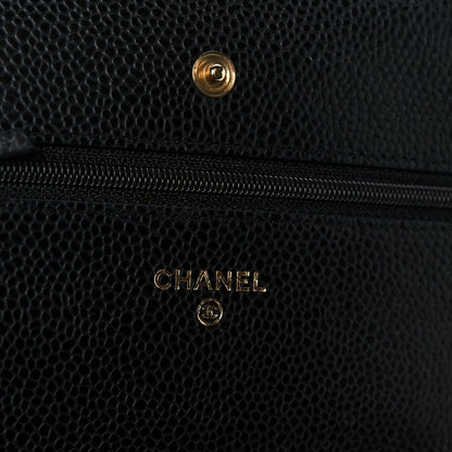 Chanel Caviar Quilted Wallet on Chain WOC Black 6 of 12
