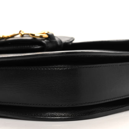 Gucci Azalea Calfskin Horsebit 1955 Shoulder Bag Black 10 of 12