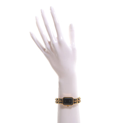 Chanel Stainless Steel Lambskin 20mm Chain Premiere Quartz Watch Gold M 2 of 6