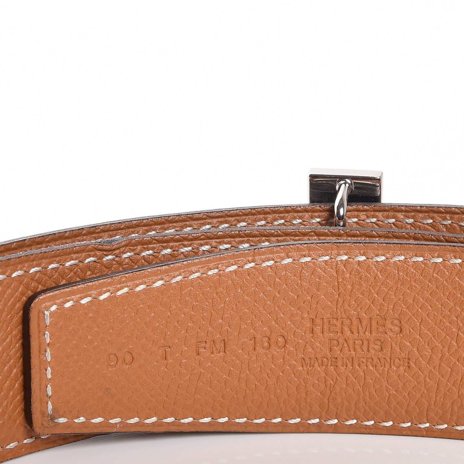 Hermes Box Togo 32mm Quizz H Belt 90 Black Gold 3 of 7