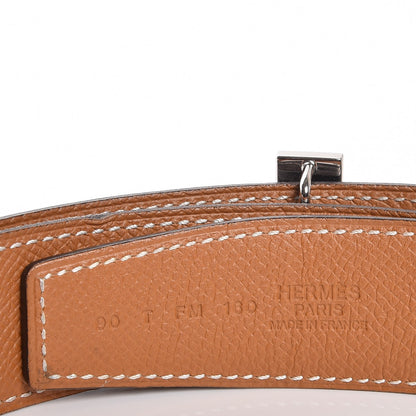 Hermes Box Togo 32mm Quizz H Belt 90 Black Gold 3 of 7