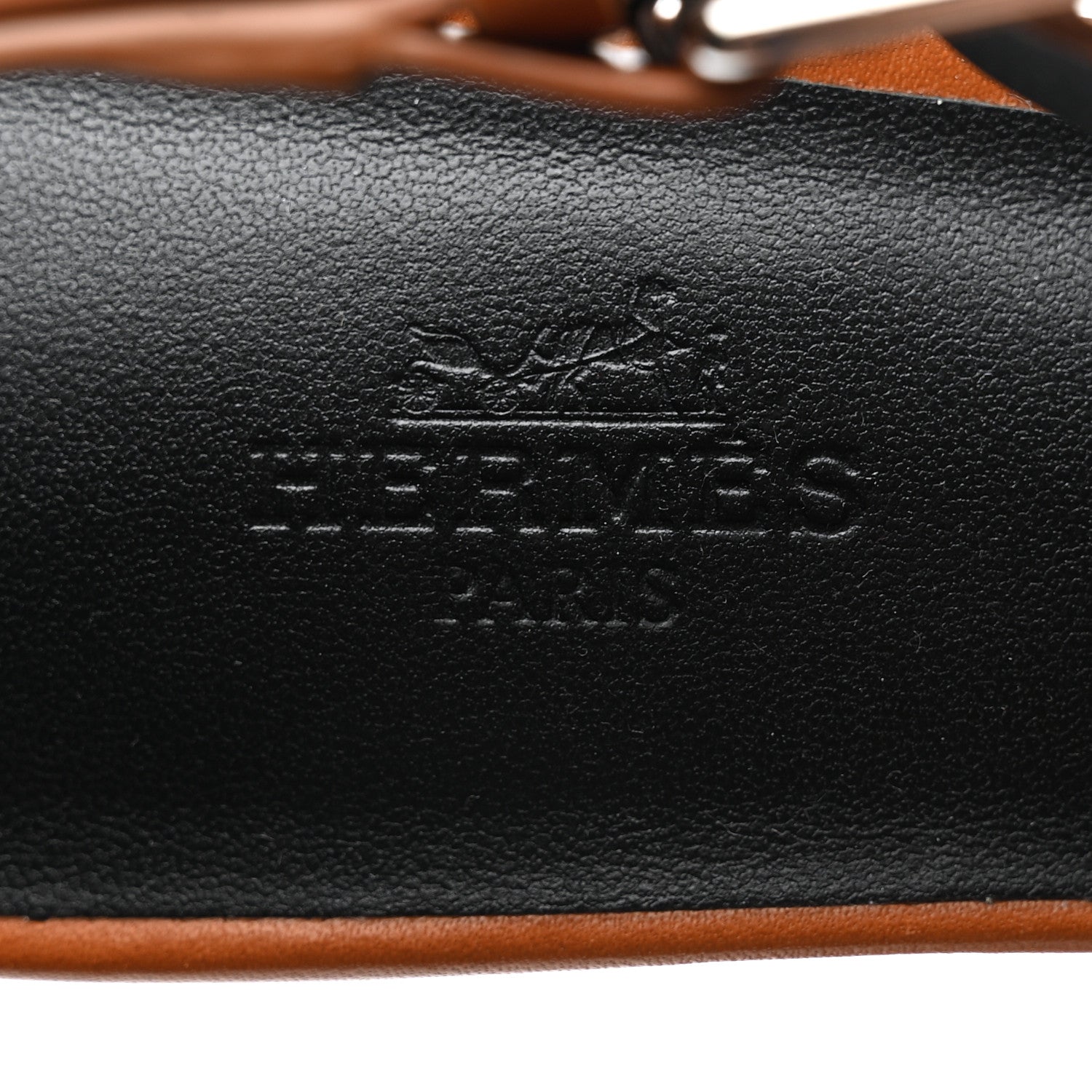 Hermes Calfskin Elbe 60 Sandals 39 Marron Glaise 7 of 9