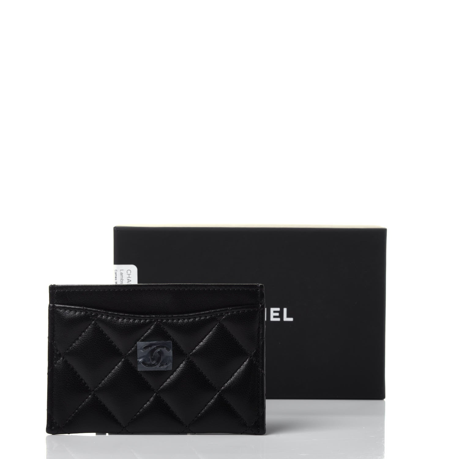 Chanel Lambskin Quilted Card Holder So Black 11 of 11