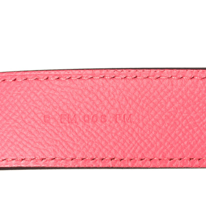 Hermes Epsom 30mm Tressage Au Galop Shoulder Strap Rose Azalee Senne Gold 4 of 6