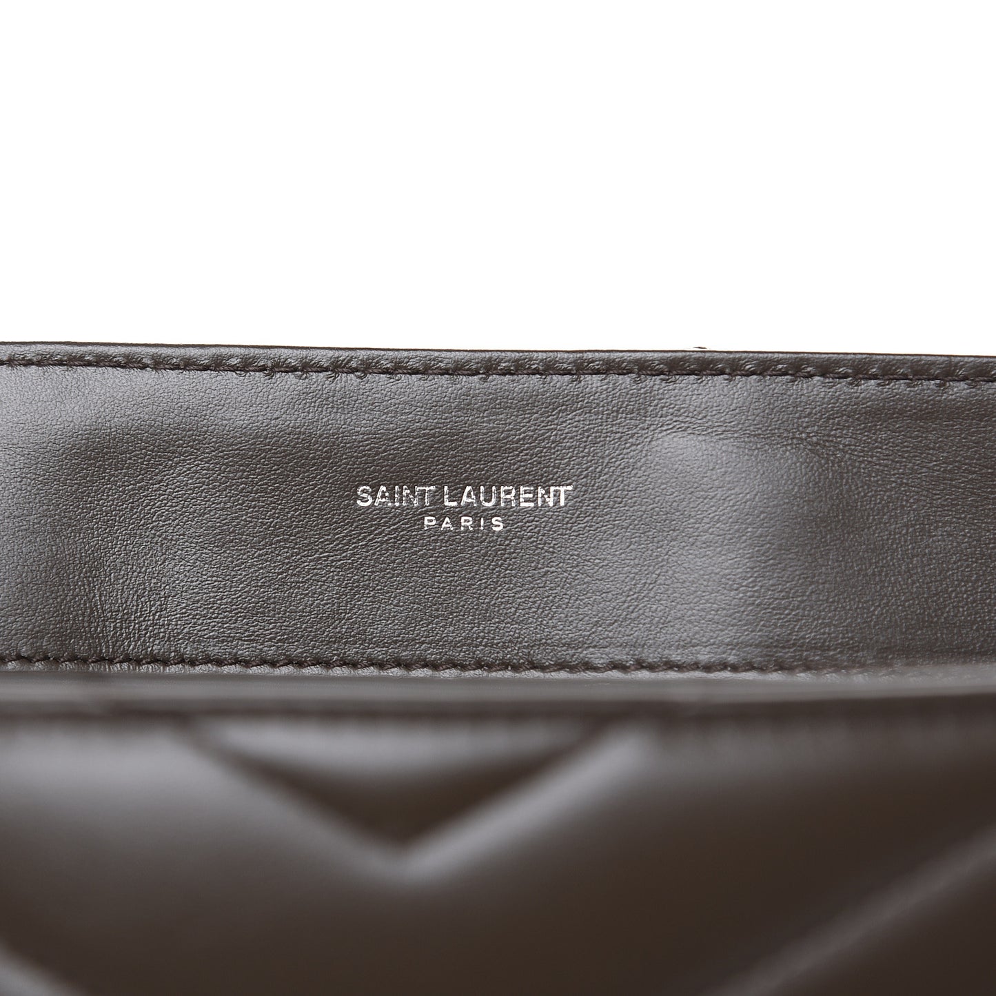 Calfskin Y Quilted Monogram Medium Loulou Chain Satchel Faggio