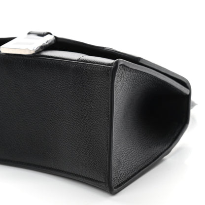Balenciaga Grained Calfskin Small Hourglass Top Handle Bag Black 9 of 9