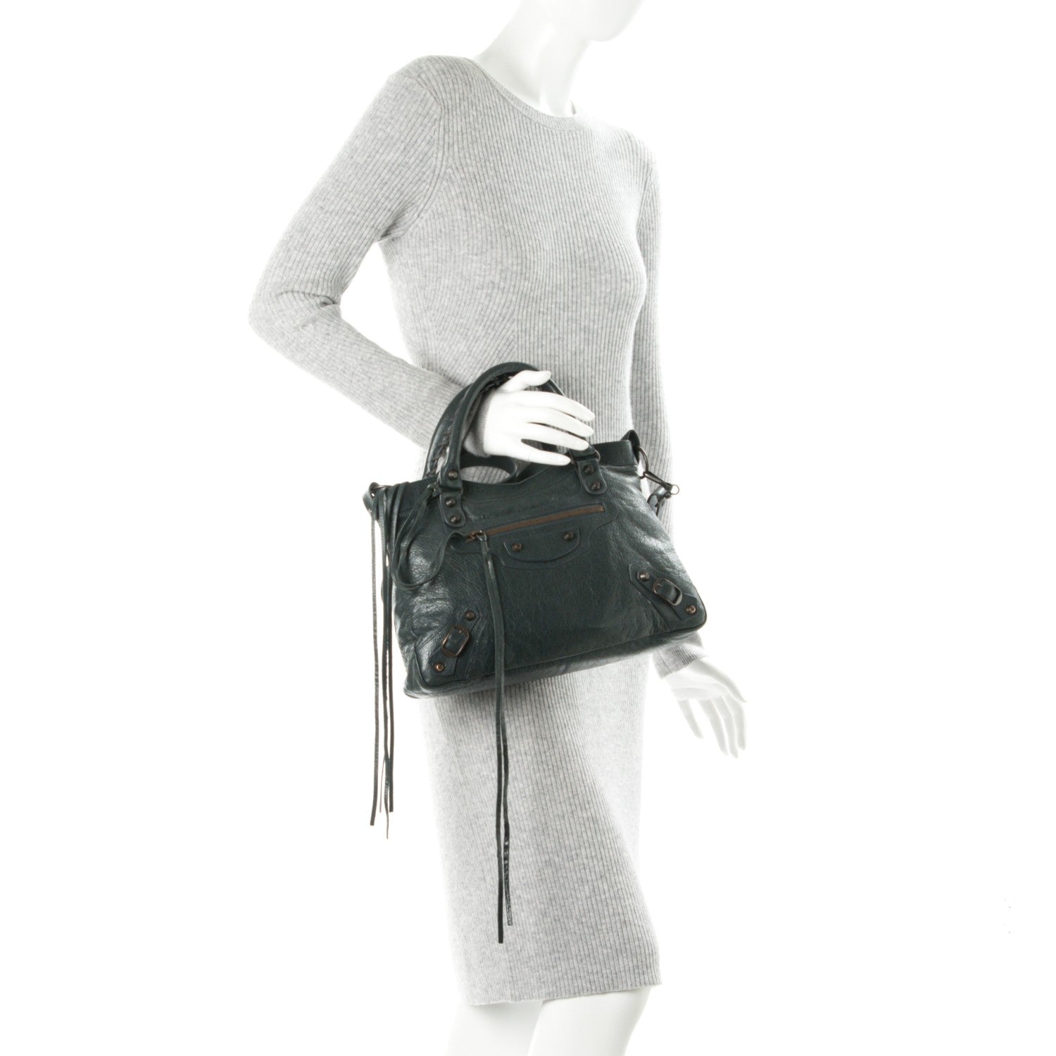 Balenciaga Agneau Classic Hardware Town Anthracite 3 of 9