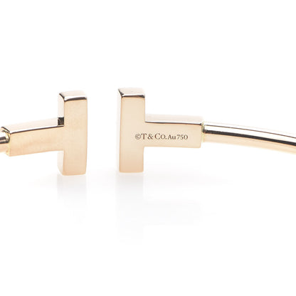 Tiffany 18K Rose Gold T Wire Bracelet 4 of 5