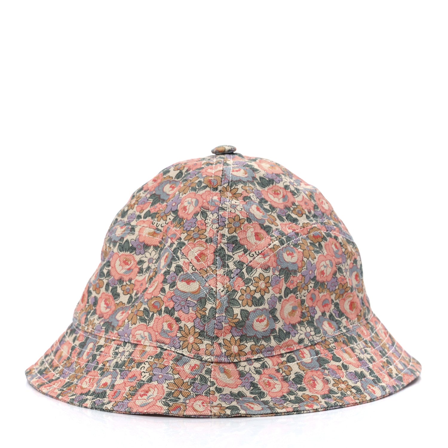Gucci X LIBERTY OF LONDON Canvas Infinity Abbey Bucket Hat M Perfect Pink Ivory 4 of 8