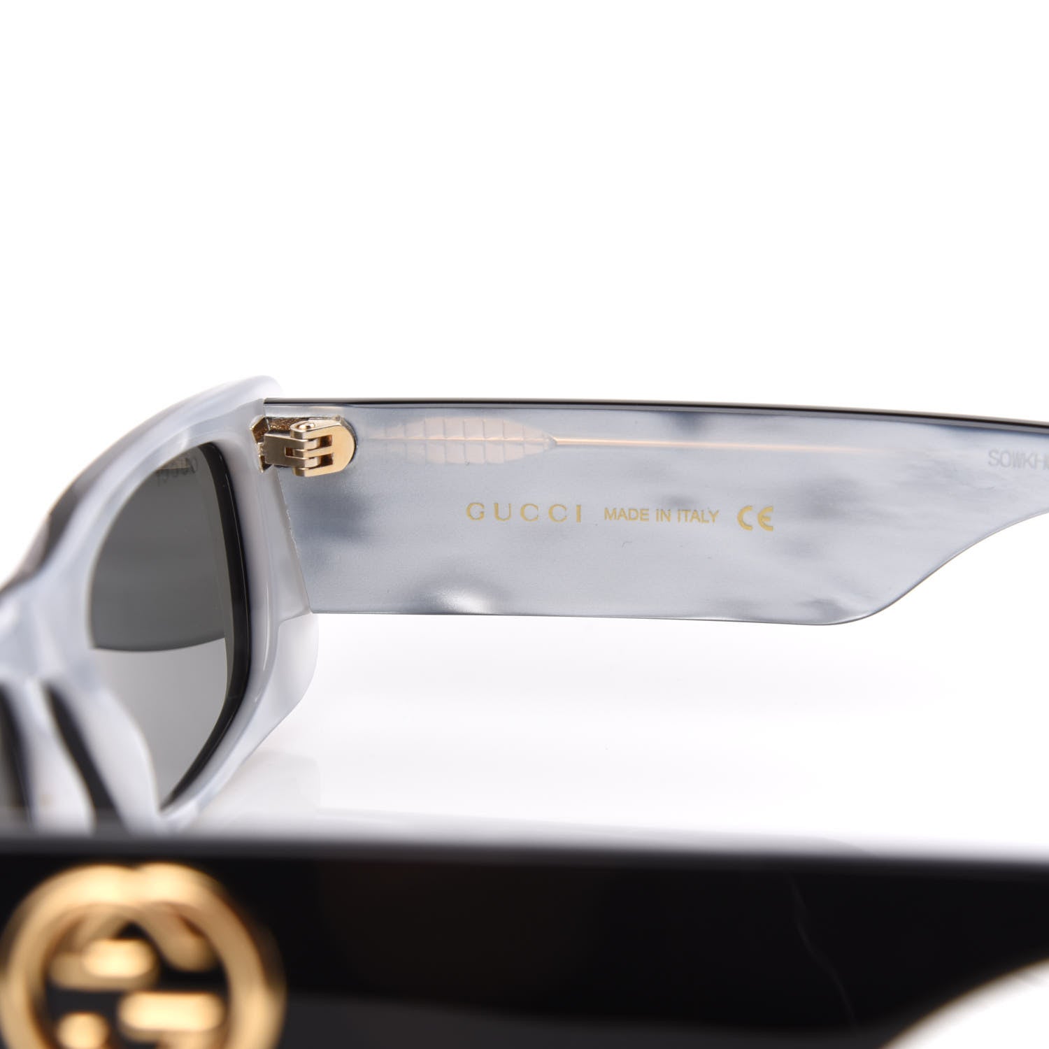 Gucci Acetate Rectangular Sunglasses GG0516S Black 5 of 8