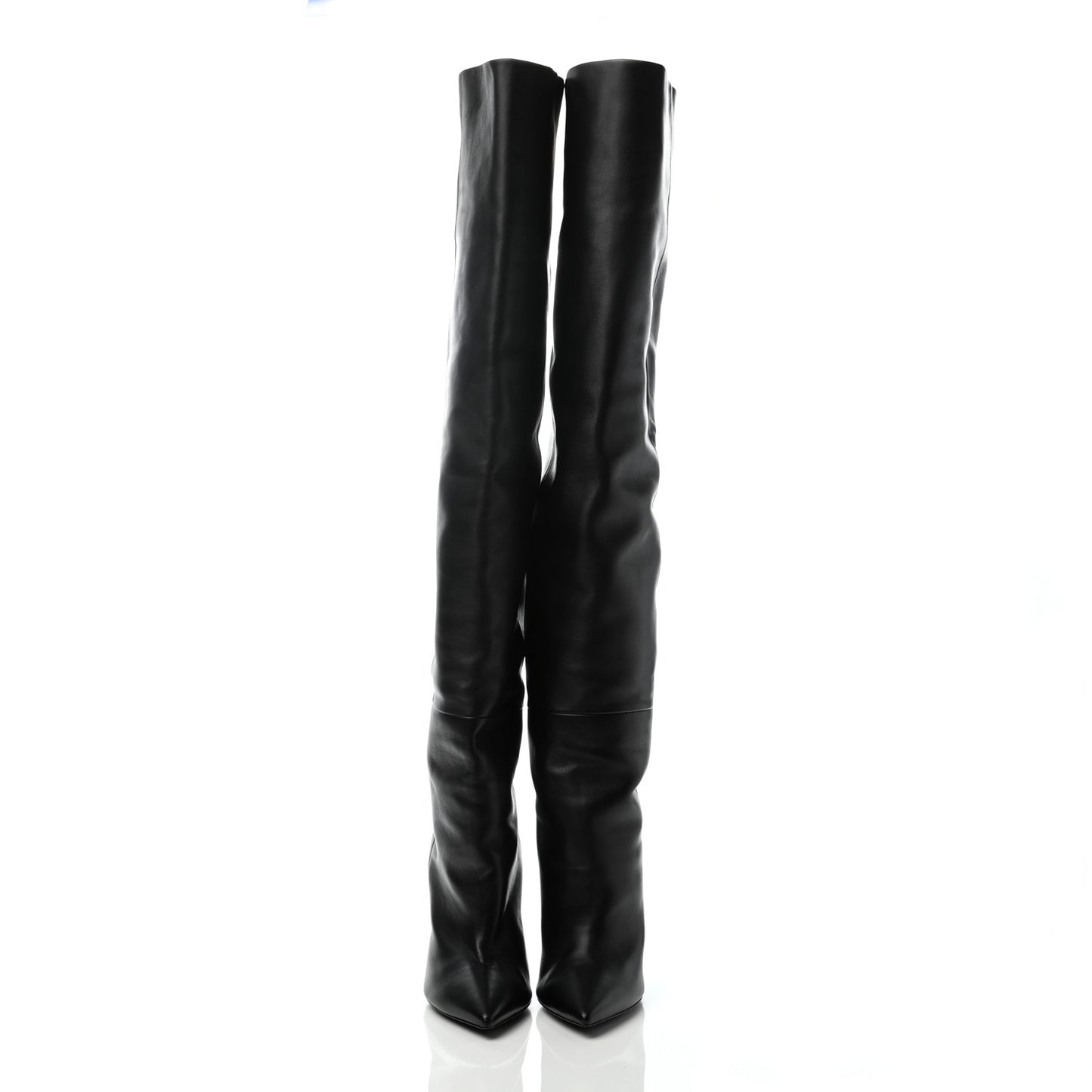Calfskin Niki 105 Thigh High Boots 38.5 Black