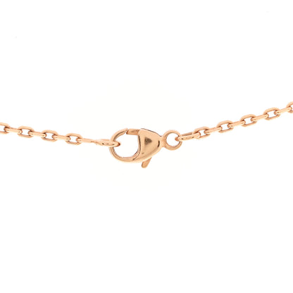 Hermes Lacquered Rose Gold Mini Pop H Pendant Necklace Marron Glace 5 of 7