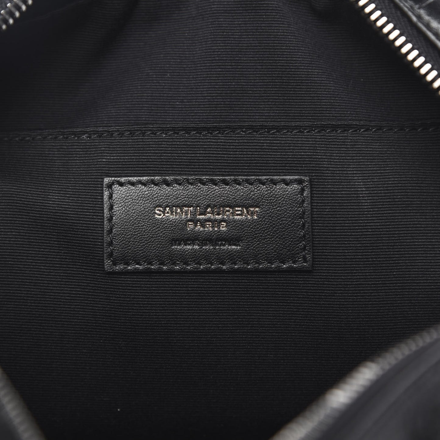 Calfskin Crocodile Embossed Monogram Lou Camera Bag Black