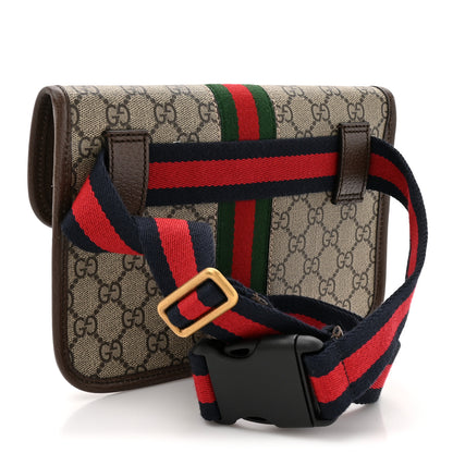 Gucci GG Supreme Monogram Web Small Ophidia Belt Bag Brown 3 of 12