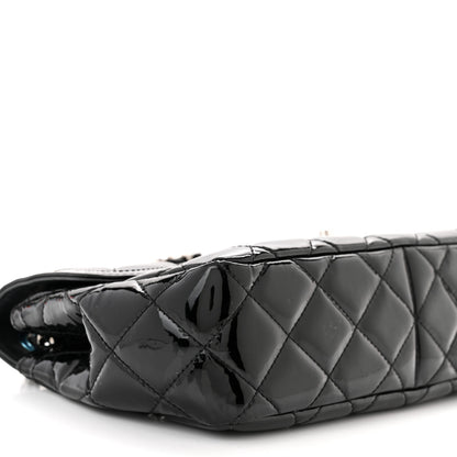 Chanel Patent Quilted Large Coco Shine Flap Black 9 of 10