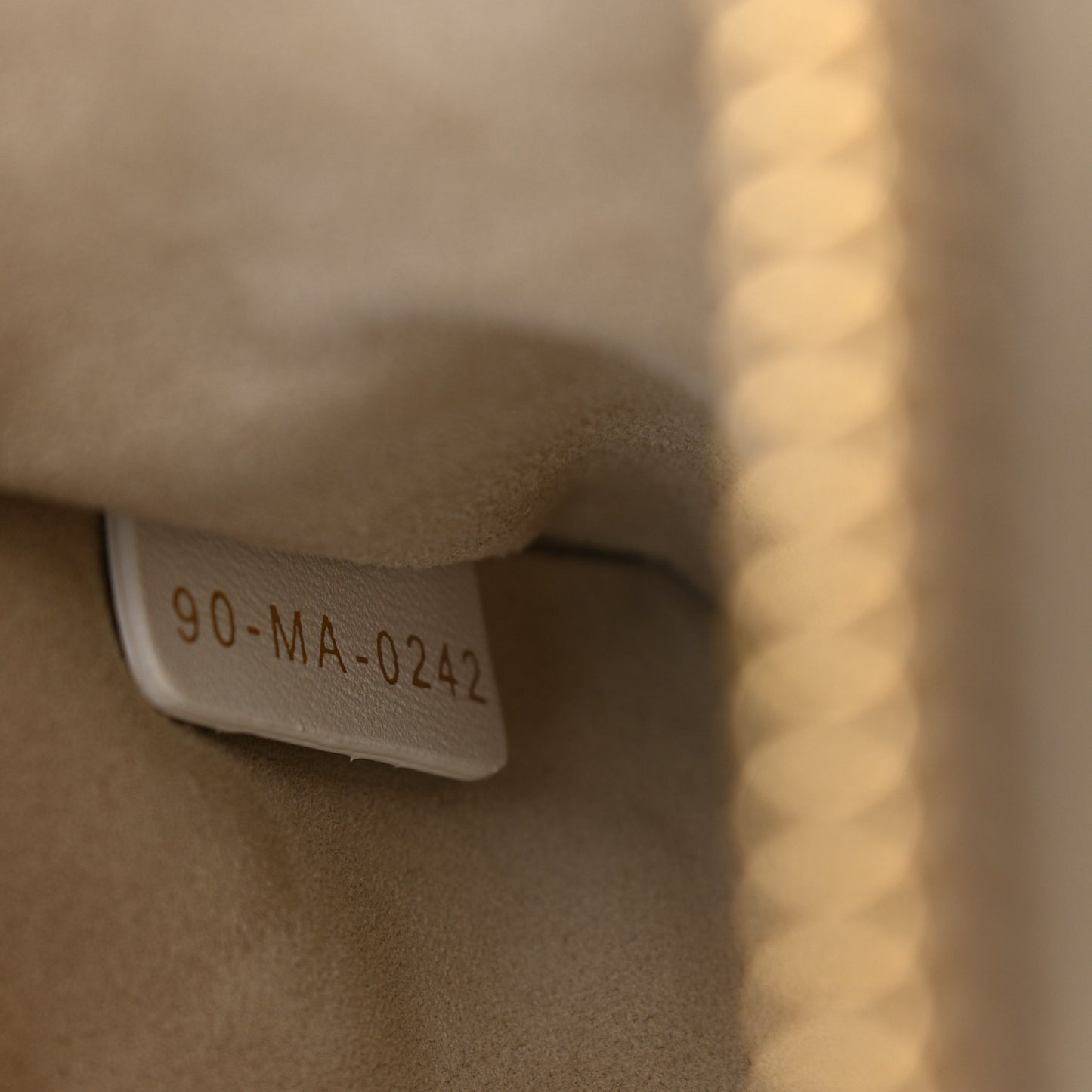 Lambskin Cannage Medium Dior Vibe Hobo Bag Beige
