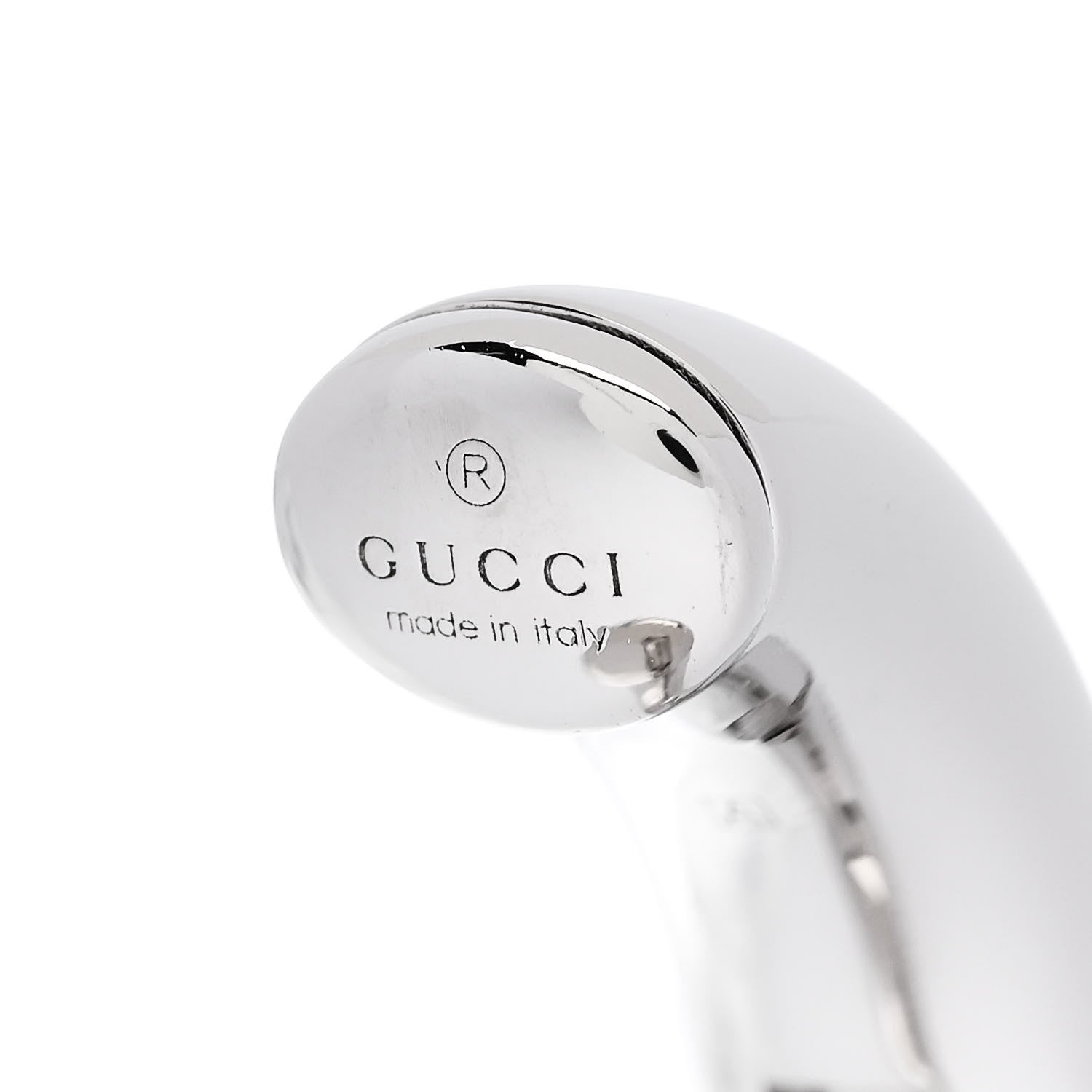 Gucci Metal Speculum Majus Cuff Earrings Silver 4 of 5