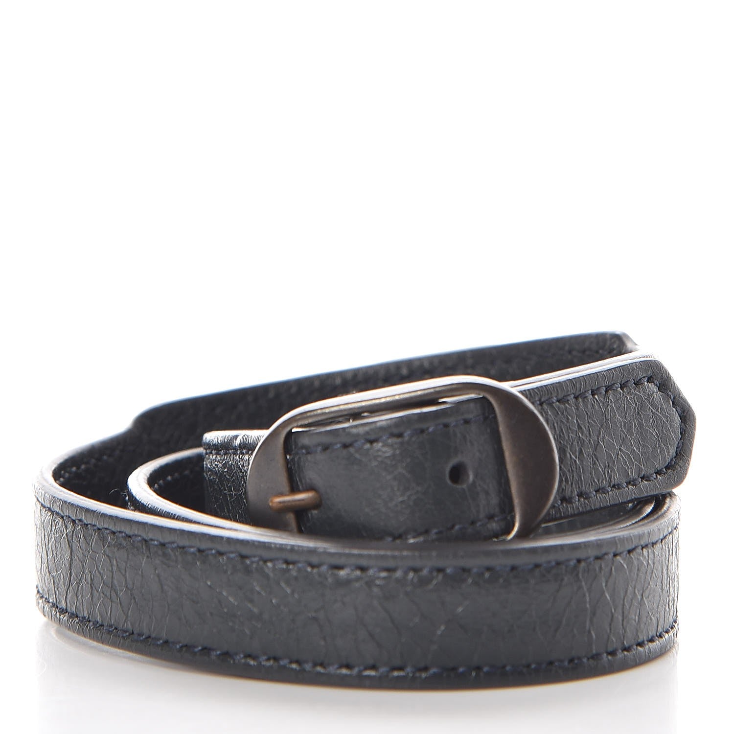 Balenciaga Agneau Arena Classic Hardware Triple Tour M Bracelet Anthracite 3 of 4
