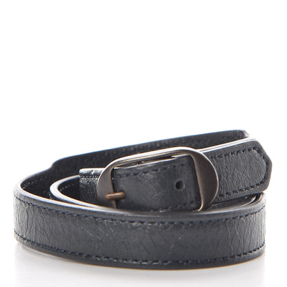 Balenciaga Agneau Arena Classic Hardware Triple Tour M Bracelet Anthracite 3 of 4