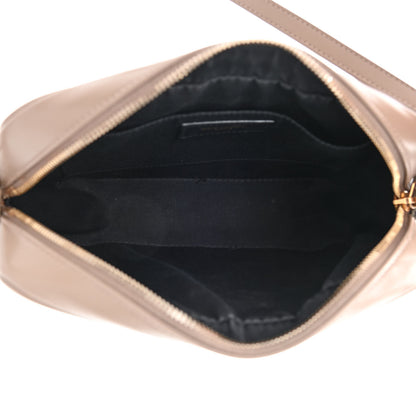 Saint Laurent Calfskin Matelasse Monogram Lou Camera Bag Dark Latte 5 of 14