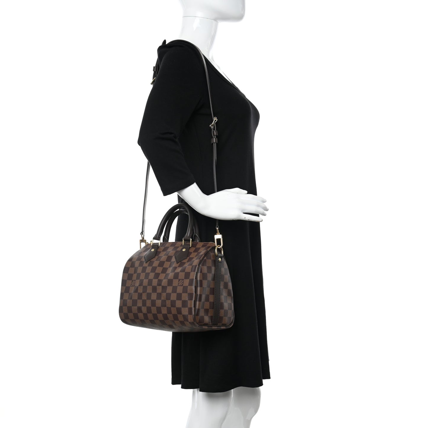 Damier Ebene Speedy Bandouliere 25