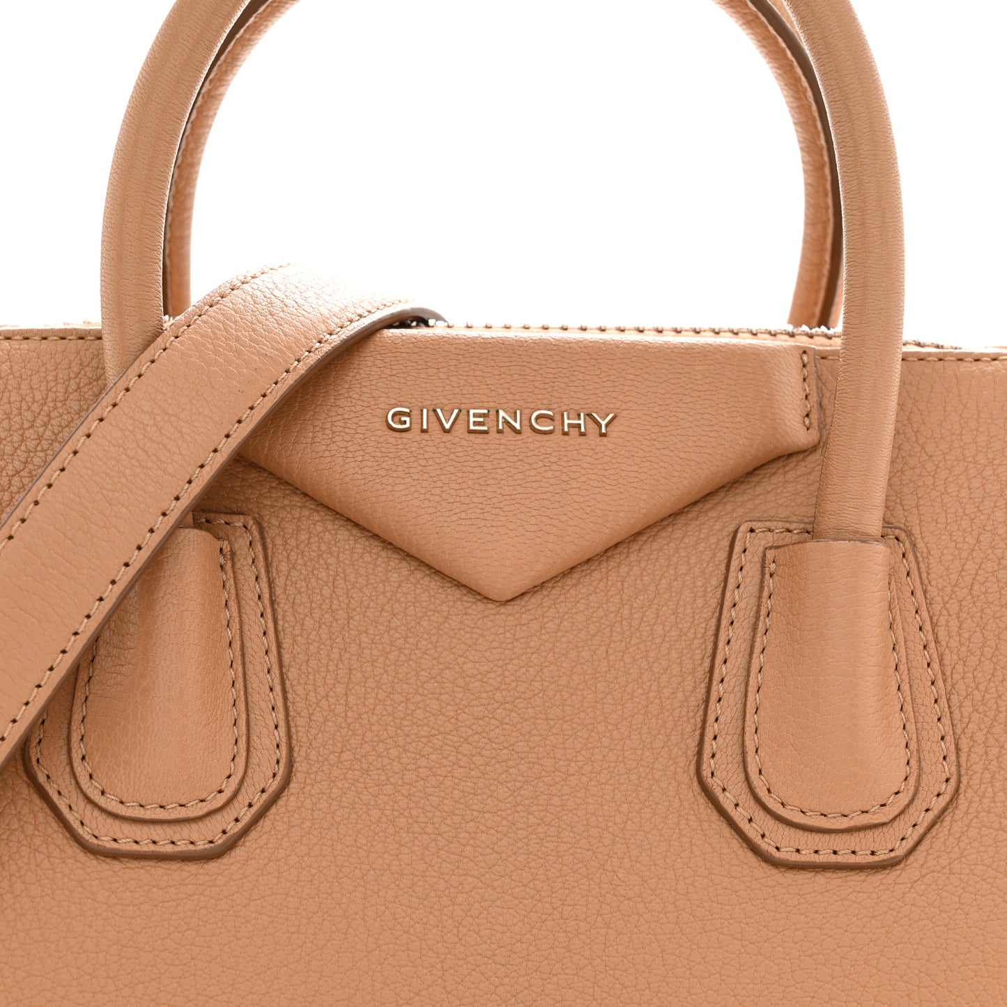 Sugar Goatskin Small Antigona Medium Beige