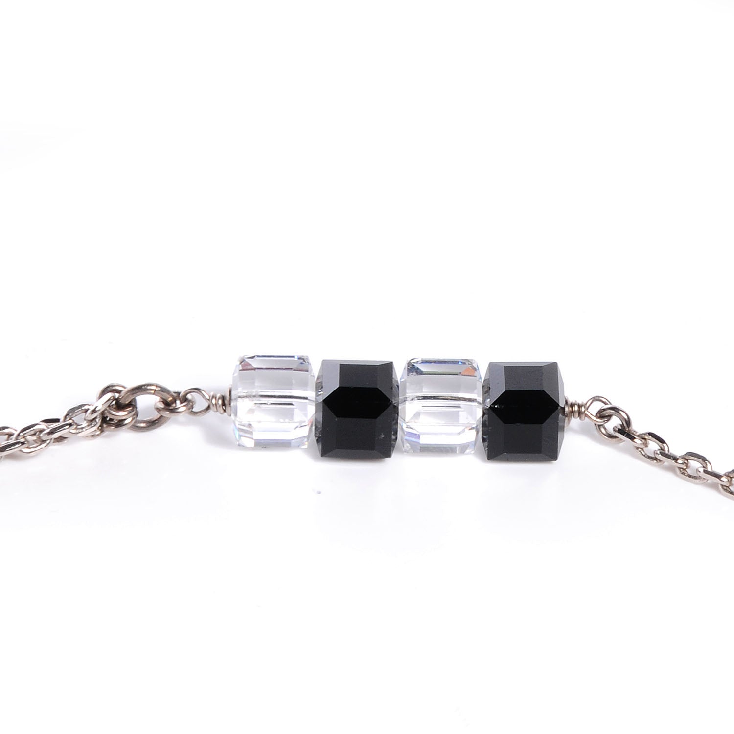Chanel Swarovski Crystal Large CC Double Strand Belt Black 5 of 5