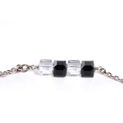 Chanel Swarovski Crystal Large CC Double Strand Belt Black 5 of 5