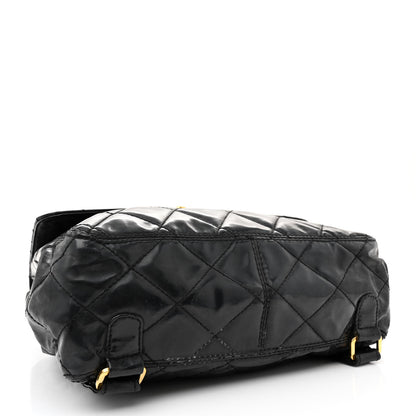 Chanel Patent Quilted Backpack Black 4 of 13