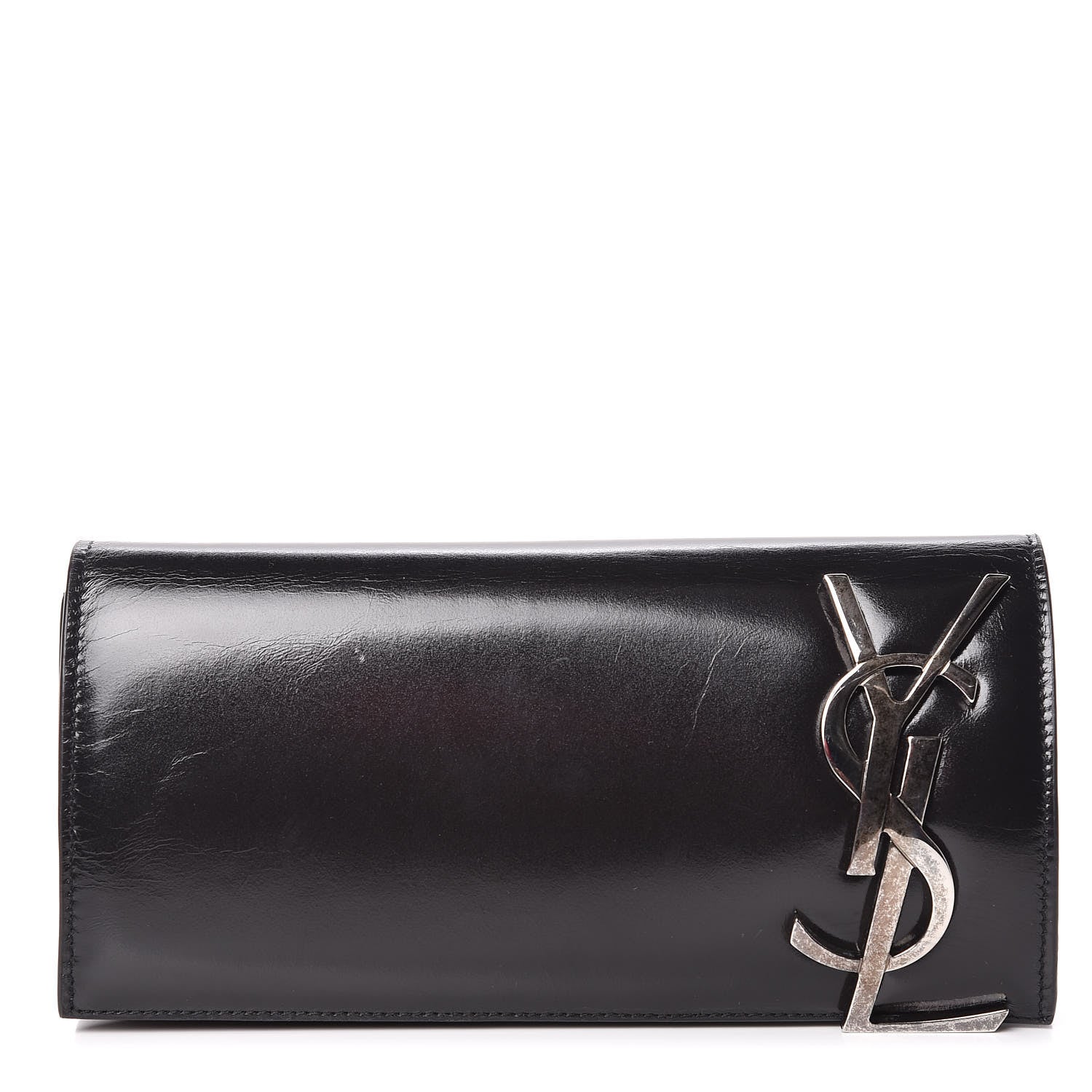 Saint Laurent Patent Smoking Clutch Black 1 of 10