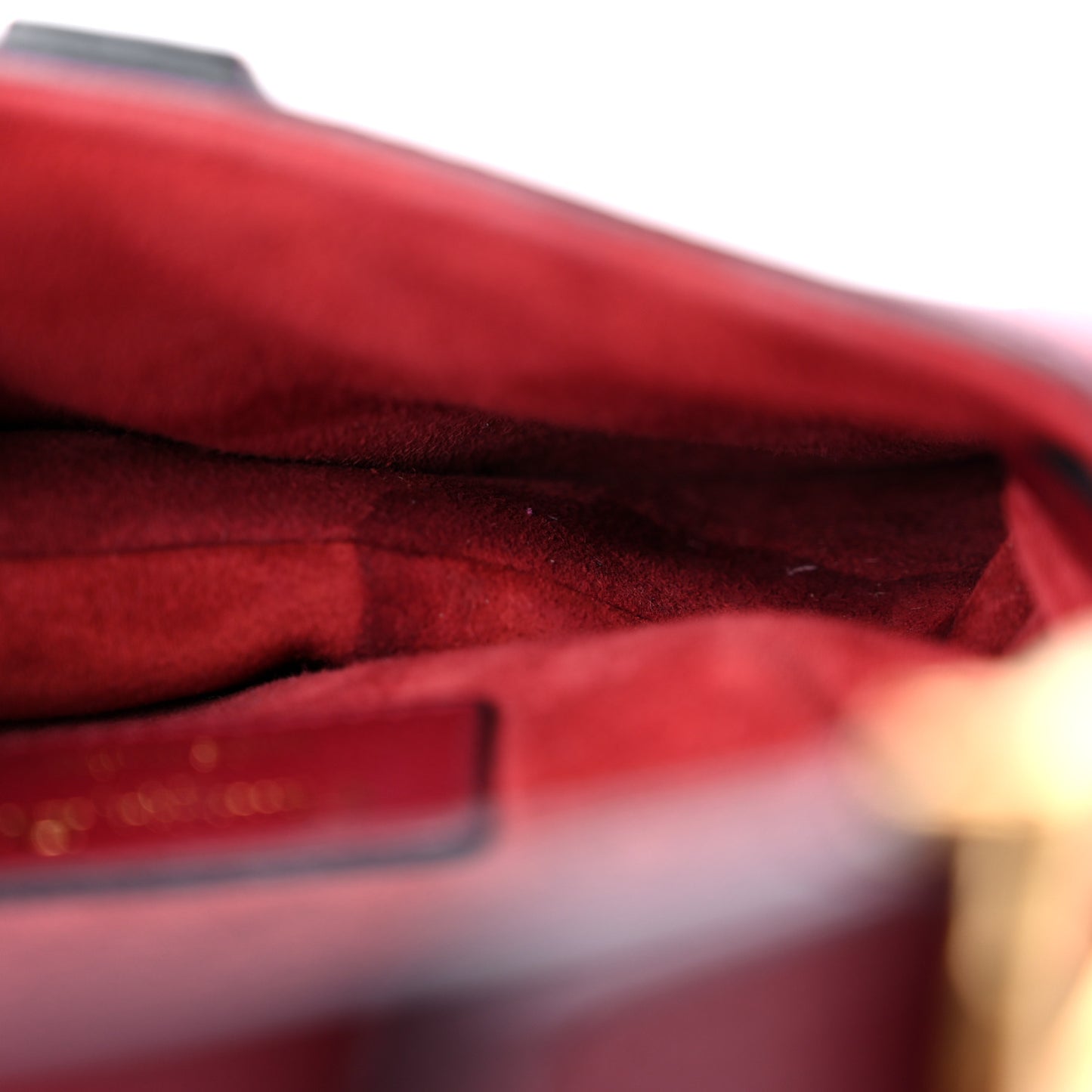Calfskin Mini Saddle Bag Red