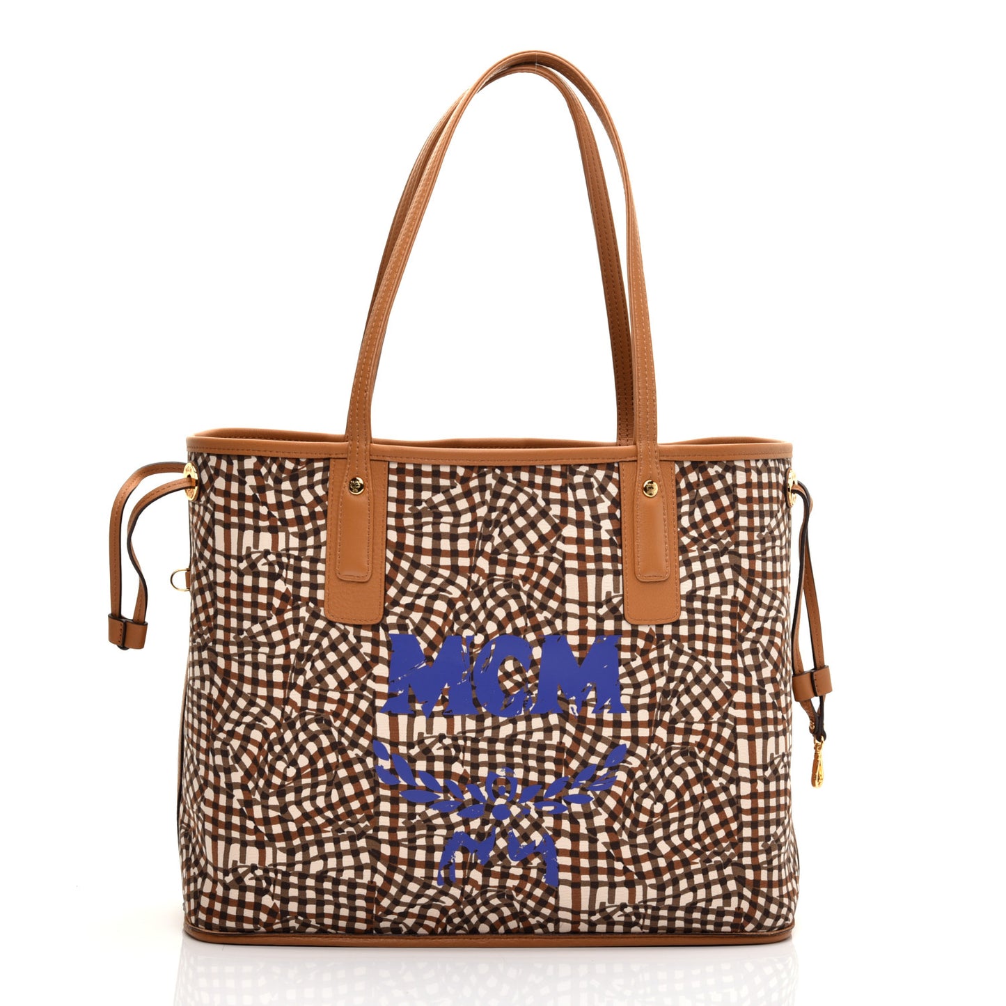 Visetos Medium Liz Reversible Shopper Tote Cognac