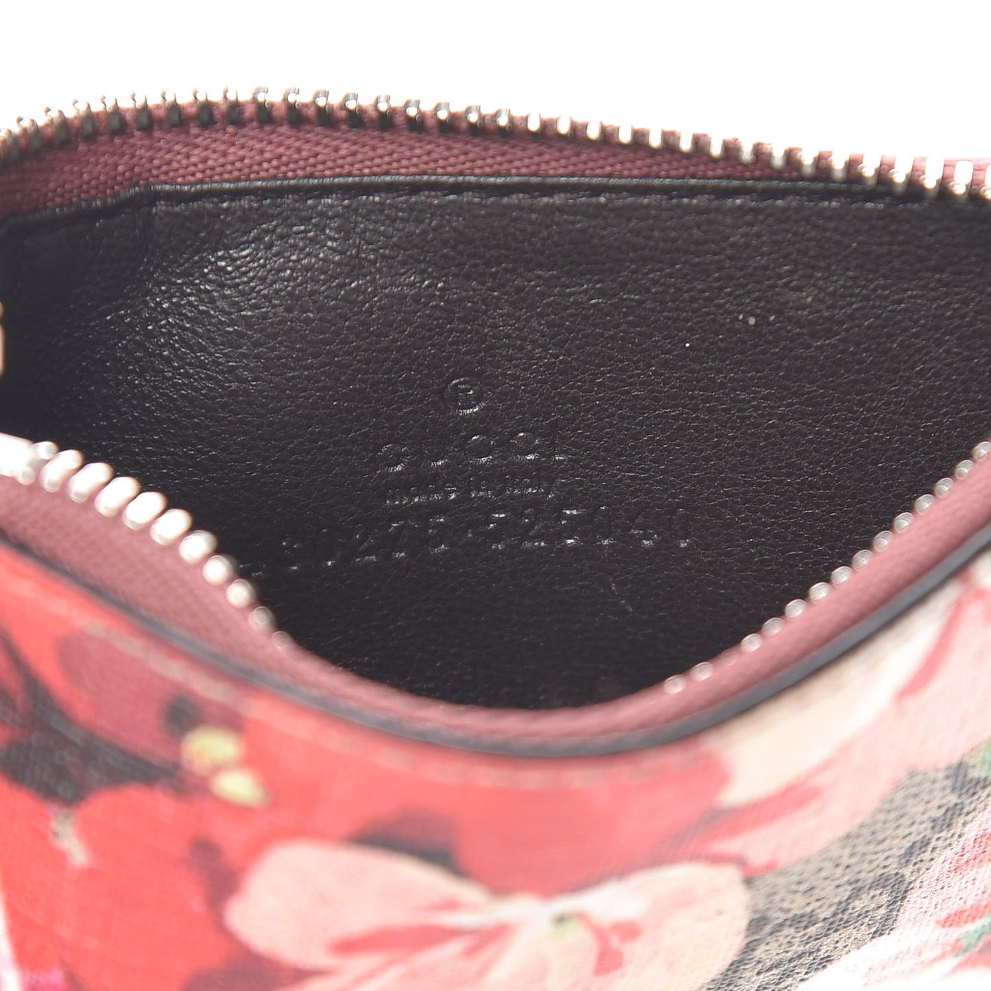 GG Supreme Monogram Blooms Coin Case Card Holder Beige Multicolor Dry Rose