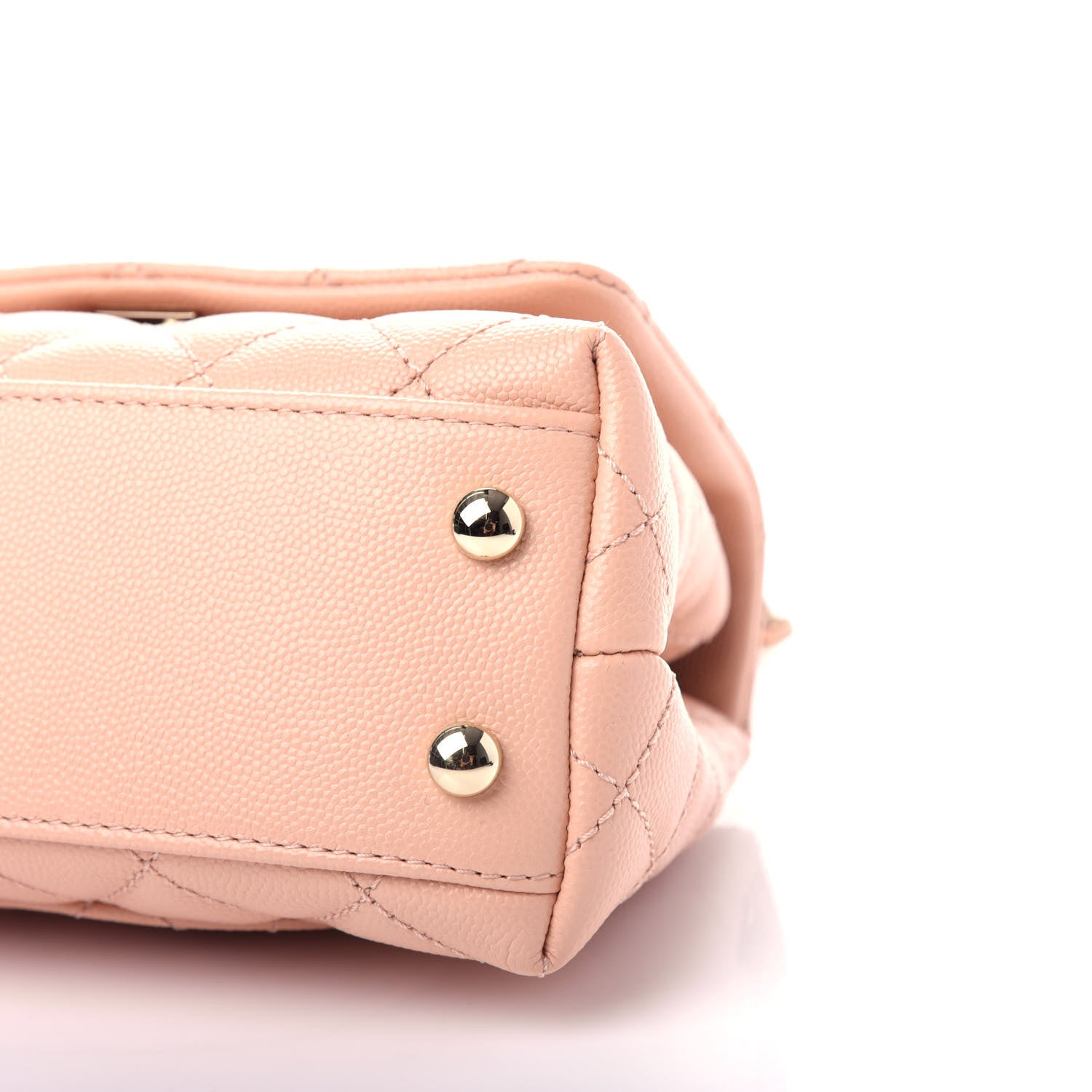 Chanel Caviar Quilted Extra Mini Coco Handle Flap Light Pink 9 of 11