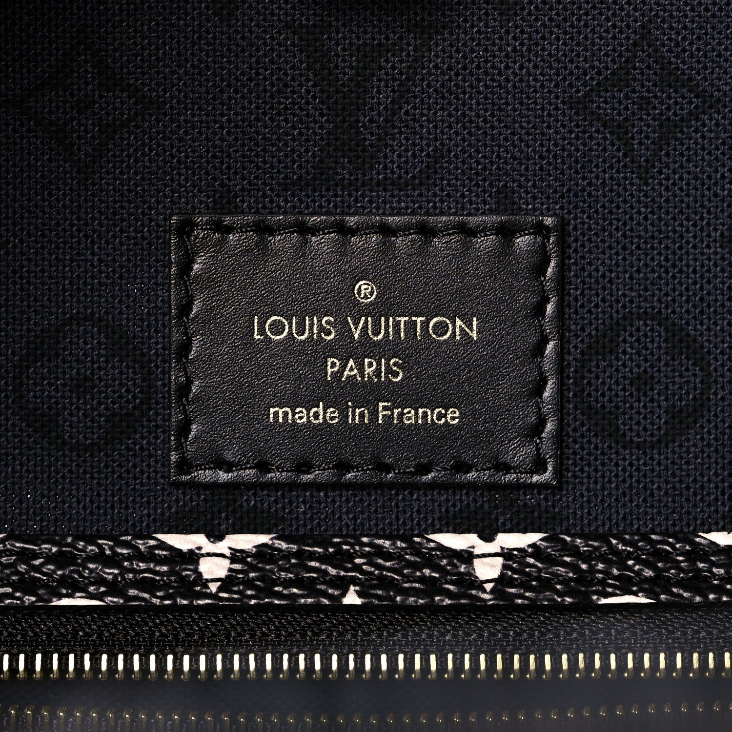 Louis Vuitton Monogram Giant Crafty Neverfull MM Creme Rouge Black 7 of 10
