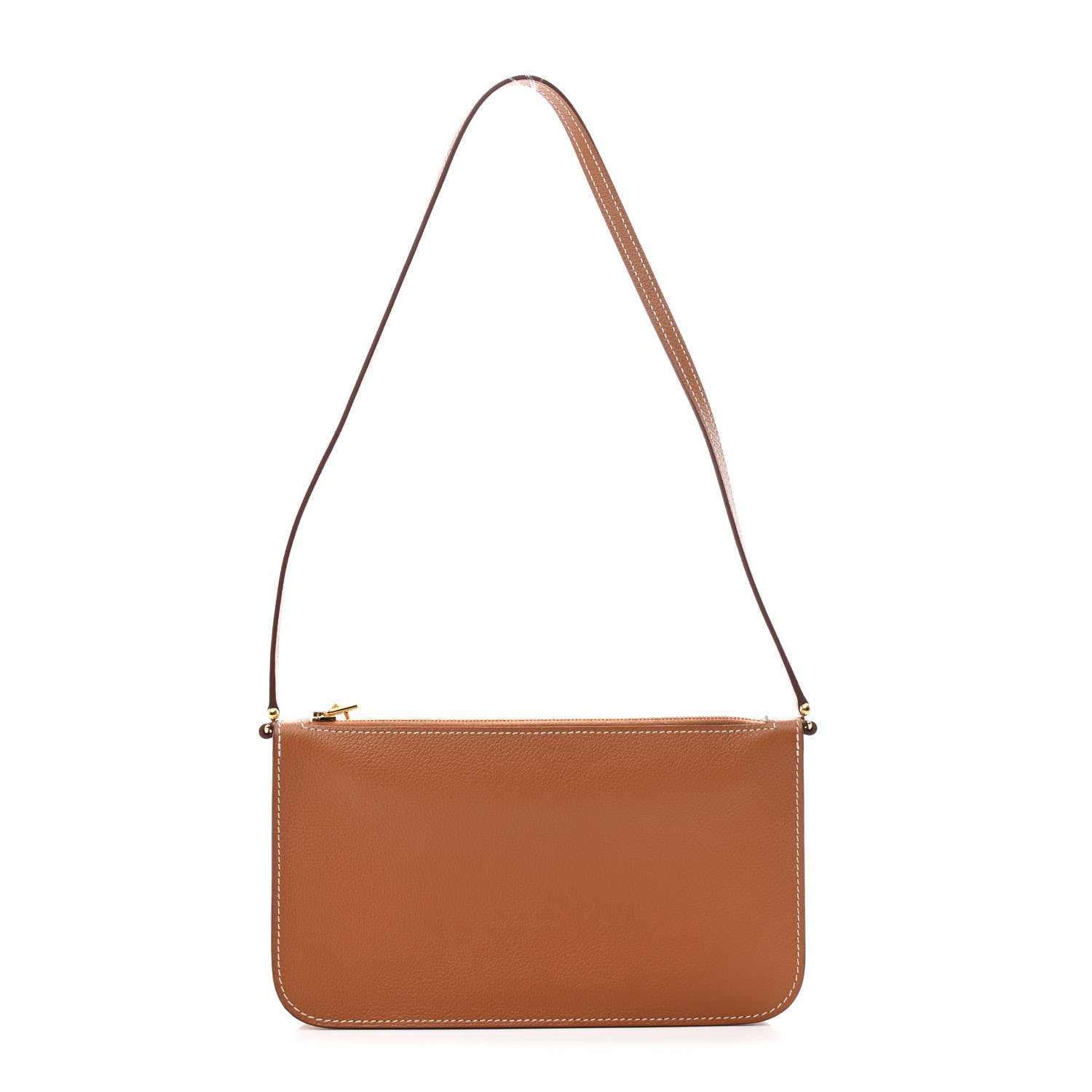 Hermes Evercolor Chaine d'Ancre Zipengo Pochette To Go Gold 1 of 10