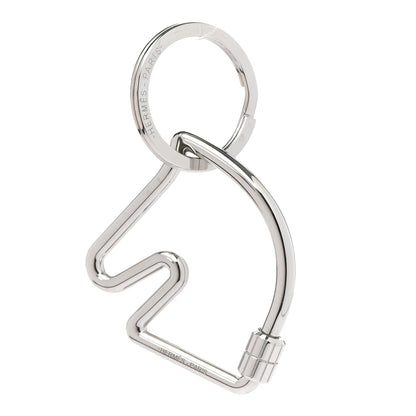 Hermes Palladium Cheval Key Ring 1 of 6