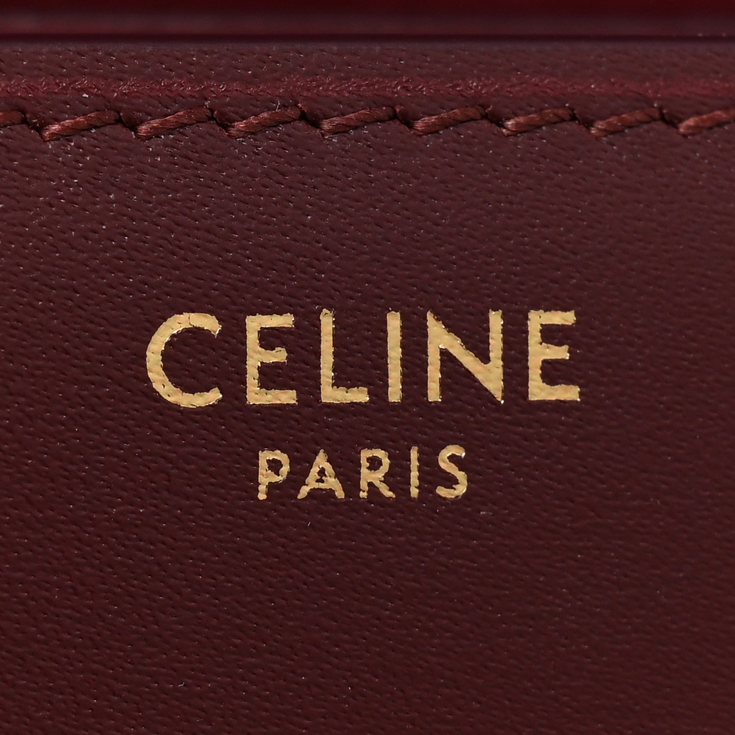 Celine Box Calfskin Small Classic Box Flap Bag Burgundy 8 of 11