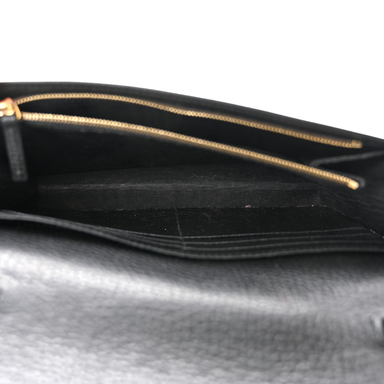 Gucci Calfskin Mini GG Marmont Chain Wallet Black 5 of 10