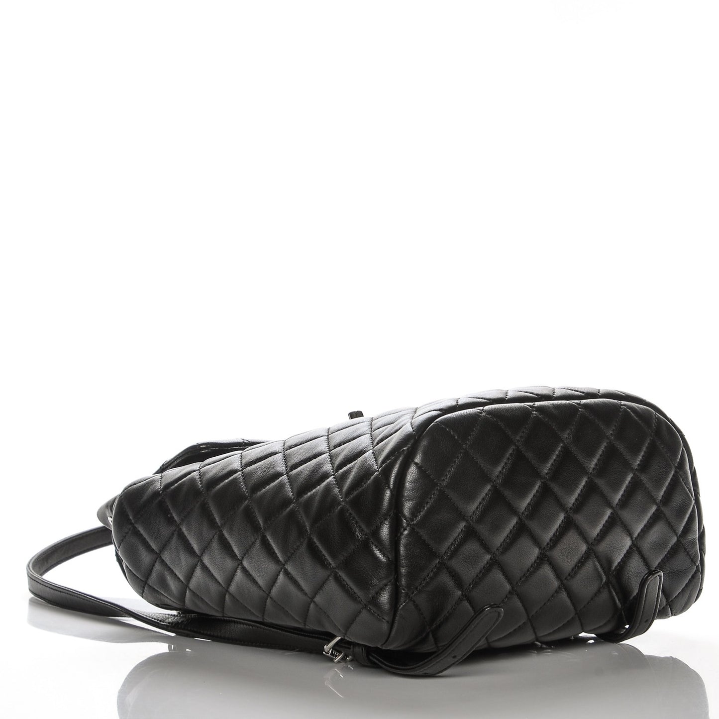 Lambskin Quilted Small Urban Spirit Backpack Black