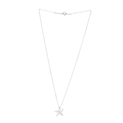 Tiffany Sterling Silver 15mm Elsa Peretti Starfish Pendant Necklace 3 of 5