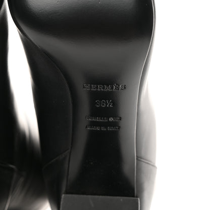 Hermes Heritage Calfskin Story Boots 38.5 Black 7 of 9