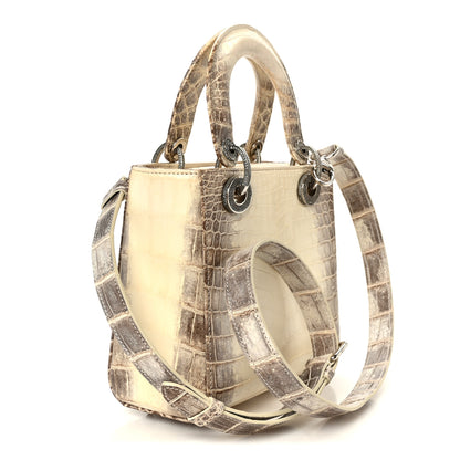 Christian Dior Niloticus Crocodile Himalaya Crystal Small Lady Dior White 3 of 11